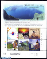 Korea, South 2000 New Millennium 5v M/s, Mint NH, Nature - Various - Horses - Money On Stamps - Monedas