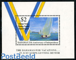 Bahamas 1998 25 Years Independence S/s, Mint NH, Sport - Transport - Sailing - Ships And Boats - Sailing