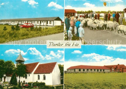 73590053 Ho Varde Teilansichten Kirche Schafherde  - Denemarken