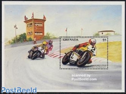 Grenada 1985 Motor Cycle Centenary S/s, Mint NH, Transport - Motorcycles - Motorbikes