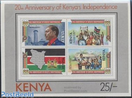 Kenia 1983 Independence S/s, Mint NH, History - Various - Flags - Maps - Géographie