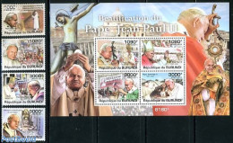 Burundi 2011 Pope 4v+s/s, Mint NH, Religion - Pope - Religion - Päpste