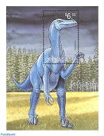 Grenada 1999 Velociraptor S/s, Mint NH, Nature - Prehistoric Animals - Prehistóricos