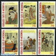 Micronesia 2001 Philanippon 6v, Mint NH, Art - East Asian Art - Paintings - Micronésie