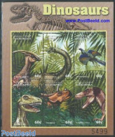 Micronesia 2001 Dinosaurs 6v M/s, Parasautolophus, Mint NH, Nature - Prehistoric Animals - Préhistoriques