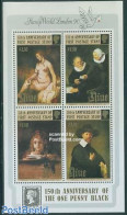 Niue 1990 Rembrandt Paintings S/s, Mint NH, Philately - Stamps On Stamps - Art - Nude Paintings - Paintings - Rembrandt - Briefmarken Auf Briefmarken