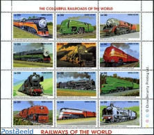 Sierra Leone 1995 Railways 12v M/s, Mint NH, Transport - Railways - Trains
