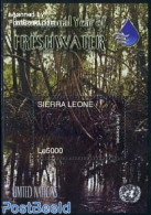 Sierra Leone 2003 Clear Water Year S/s, Mint NH, Nature - Environment - Water, Dams & Falls - Protection De L'environnement & Climat
