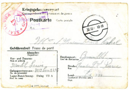 CPFM PRISONNIERS GUERRE STALAG VIIA = MOOSBURG BRESLAU 1941 - WW II