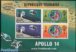 Togo 1971 Moonlanding S/s, Mint NH, Transport - Space Exploration - Togo (1960-...)