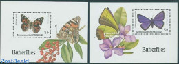 Dominica 1994 Butterflies 2 S/s, Mint NH, Nature - Butterflies - República Dominicana