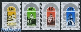Bulgaria 2007 Definitives, Cloisters 4v, Mint NH, Religion - Cloisters & Abbeys - Unused Stamps