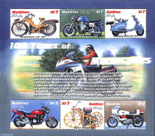 Maldives 2000 Motor Cycles 6v M/s, Mint NH, Transport - Motorcycles - Motos