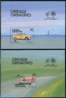 Grenada Grenadines 1986 Automobiles 2 S/s, Mint NH, Transport - Automobiles - Coches