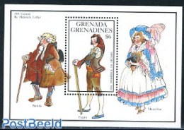 Grenada Grenadines 1992 W.A. Mozart S/s, Mint NH, Performance Art - Amadeus Mozart - Music - Musik