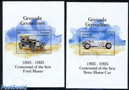 Grenada Grenadines 1993 Mercedes & Ford 2 S/s, Mint NH, Transport - Automobiles - Autos