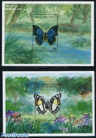 Grenada Grenadines 1997 Butterflies 2 S/s, Mint NH, Nature - Butterflies - Grenada (1974-...)
