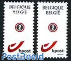 Belgium 2012 Definitives 2v (1v Gummed, 1v S-a), Mint NH - Ungebraucht