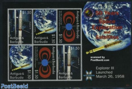 Antigua & Barbuda 2008 Explorer III 2x3v M/s, Mint NH, Transport - Space Exploration - Antigua Und Barbuda (1981-...)