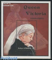 Antigua & Barbuda 2001 Queen Victoria S/s, Mint NH, History - Kings & Queens (Royalty) - Familias Reales
