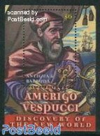 Antigua & Barbuda 2002 Amerigo Vespucci S/s, Mint NH, History - Explorers - Exploradores