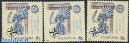 Romania 2008 NATO Summit 3v, Mint NH, History - Europa Hang-on Issues - NATO - Ungebraucht