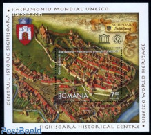 Romania 2009 World Heritage, Sighisoara S/s, Mint NH, History - Coat Of Arms - Unesco - World Heritage - Nuevos