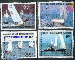 Comoros 1983 Olympic Games 4v, Mint NH, Sport - Transport - Olympic Games - Sailing - Ships And Boats - Zeilen