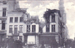 OOSTENDE - OSTENDE  - Boucherie (beenhouwerij) Everaerts, Groentemarkt. De Oorlog - Marché Aux Herbes - 1918 - Oostende