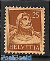 Switzerland 1924 25c, Brown, Stamp Out Of Set, Mint NH - Nuovi