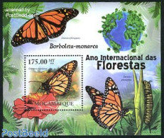 Mozambique 2011 Int. Forest Year,butterfly S/s, Mint NH, Nature - Butterflies - Mosambik