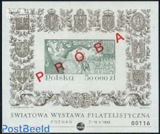 Poland 1993 Polska 93, PROBA S/s, Mint NH, Nature - Horses - Philately - Ungebraucht