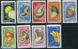 Cameroon 1967 Fruit 9v Imperforated, Mint NH, Nature - Fruit - Obst & Früchte