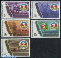 Burundi 1987 CEPGL 5v, Mint NH, History - Transport - Various - Flags - Aircraft & Aviation - Agriculture - Industry -.. - Airplanes