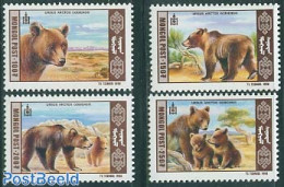 Mongolia 1998 Gobi Brown Bear 4v, Mint NH, Nature - Bears - Mongolië