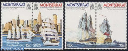 Montserrat 1976 American Bicentenary 2x2v [:], Mint NH, History - Transport - US Bicentenary - Ships And Boats - Barche