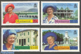 Montserrat 2000 Queen Mother 4v, Mint NH, History - Kings & Queens (Royalty) - Familias Reales
