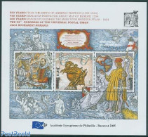 Romania 2005 AEP Day Overprint S/s, Mint NH, History - Various - History - U.P.U. - Globes - Maps - Nuevos