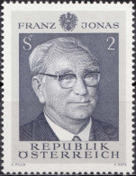 1969, Austria, Franz Jonas, Federal President, Famous People, Heads Of State, Men, Politicians, MNH(**), Mi: 1315 - Ongebruikt