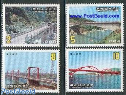 Taiwan 1986 Bridges 4v, Mint NH, Art - Bridges And Tunnels - Puentes