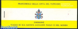 Vatican 1981 Pope Travels Booklet, Mint NH, Stamp Booklets - Ongebruikt