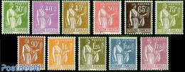 France 1932 Definitives 11v, Unused (hinged) - Nuovi