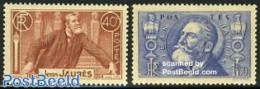 France 1936 Jean Jaures 2v, Unused (hinged) - Unused Stamps
