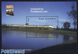 Gambia 2004 Eurostar S/s, Mint NH, Transport - Railways - Treni