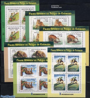 Honduras 2004 Animals 6 S/s, Mint NH, Nature - Animals (others & Mixed) - Cat Family - Frogs & Toads - Reptiles - Honduras