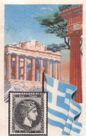 Cacao Et Chocolat - La Poste Internationale - Flag And Stamp Chromo Kwatta - Greece - Sonstige & Ohne Zuordnung