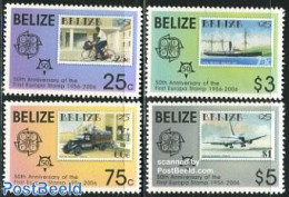 Belize/British Honduras 2006 50 Years Europa Stamps 4v, Mint NH, History - Sport - Transport - Europa Hang-on Issues -.. - European Ideas