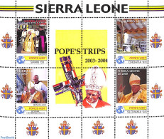 Sierra Leone 2006 Popes Trips 4v M/s, Mint NH, Religion - Pope - Religion - Päpste