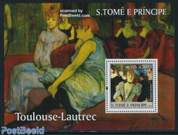 Sao Tome/Principe 2004 Toulouse De Lautrec S/s, Mint NH, Art - Henri De Toulouse-Lautrec - Modern Art (1850-present) -.. - Sao Tomé Y Príncipe