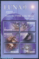 Saint Vincent & The Grenadines 2006 Bequia, Space Luna 9 6v M/s, Mint NH, Transport - Space Exploration - St.Vincent E Grenadine